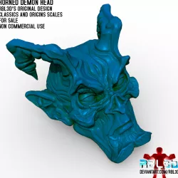 Horned Demon head (Motu compatible)