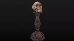Human Skull Low Poly