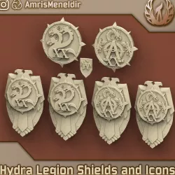 Hydra Legion Heraldry and Storm Shields