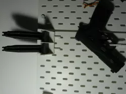 Ikea Skadis airsoft fns 9 magazine support x2