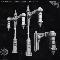 Imperial Gothic Streetlights - Imperium Scatter Terrain 40k
