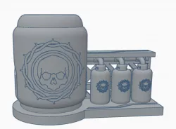 Industrial Compressor for games like 40k, Kill Team, Necromunda, Infinity, Stargrave, Deadzone, and Warpath.