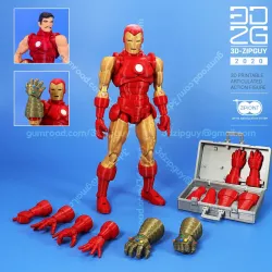 Iron Guy Fully articulated Ziptie action figure - (fan art)