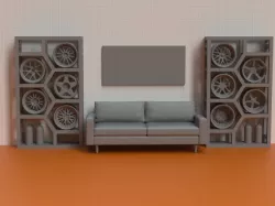 JDM rim Living Room 1/64