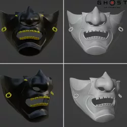Jin Sakai mask - Majestic samurai clan from Ghost of Tsushima