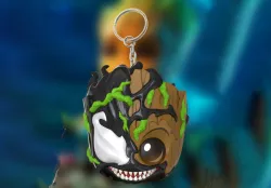 Keychain Venom Groot Venomized Groot 3d Print 3D print model