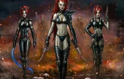Lady pirate Space Elf Heads
