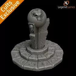 LegendGames Necromancer Seeing Stone - includes Cults Exclusive Demon Head version