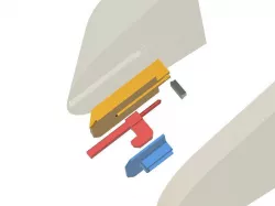 Lock latch canopy cockpit For aircraft model retainer