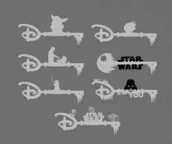 Lot - Key star wars - key star wars - Yoda - baby - the mandalorian - grogu - millenium falcon - dark vador - may the 4th fourth be with you - Disney - key