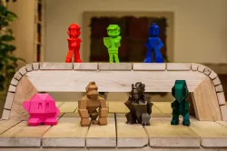 Low-poly retro characters