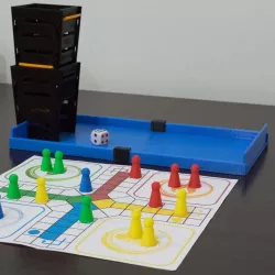 Ludo Set with Box and Dice Tower