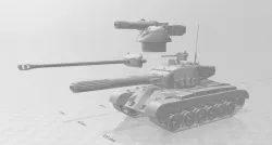 M26D Pershing, Pershing II, and M27-VF Super Pershing II for Dust 1947