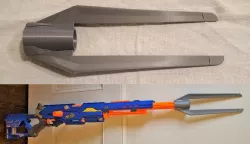 Mando Forked End Attachment for Nerf Longstrike Blaster