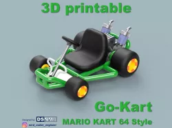 Mario Kart 64 Style Go-Kart (for San-Ei Plushs and Amiibos)