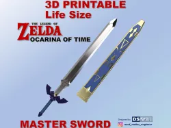 MASTER SWORD from Zelda Ocarina of Time (Life Size)
