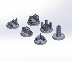 Medieval map markers