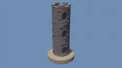 Medieval miniature tower
