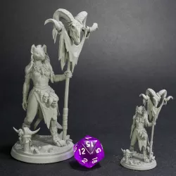 Meirsoa Gnoll Matriarch 32mm and 75mm pre-supported