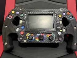 Merc W12 F1 steering wheel (full for bigger printers and split for smaller printers)