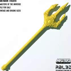 Merman's Trident weapon for vintage and origins (MOTU HE-MAN)