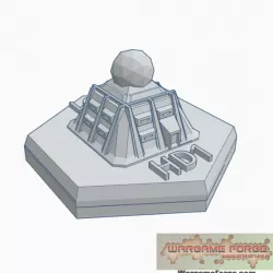 Military Building 12: Sensor Tower Hex Map Scale HMSMil012