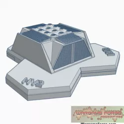 Military Building 9: Aircraft Hangar Hex Map Scale HMSMil009