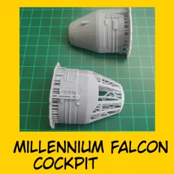 millennium falcon cockpit scale 1:72