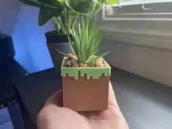 Minecraft Grass Block Planter