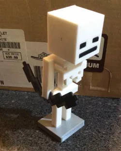 minecraft skeleton (with stand and bow)