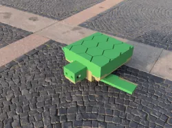 Minecraft Turtle With movable legs (Keychain)