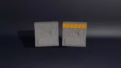 Miniature Sci-Fi road blockade 2