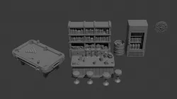 Modern city bar