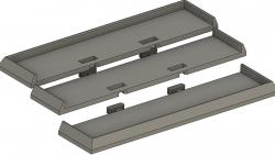 STL file D&D - Warhammer Modular Shelving and Movement Trays