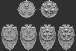Mortis Guardians Legion Heraldry and Storm Shields