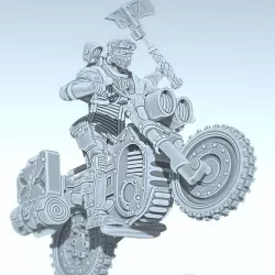 MOTORCYCLE CULT with axe