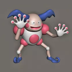 MR. MIME POKEMON FANART MODEL