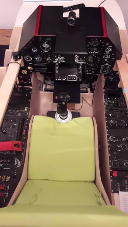 Part.1 Cockpit Throttle for Mirage 2000c Aircraft Scale 1/1 for Flight Simulator