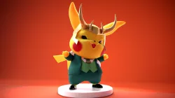 Pikachu Loki - PikaLoki 3D print model