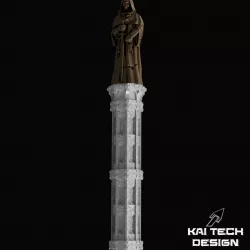 Pillar stand for Warhammer statues, 40K, Killteam, wargaming