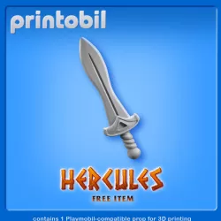 PLAYMOBIL HERCULES - GREEK SWORD - PLAYMOBIL COMPATIBLE PARTS FOR CUSTOMIZERS