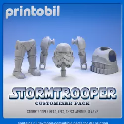 PLAYMOBIL STAR WARS STORMTROOPER - PLAYMOBIL COMPATIBLE PARTS FOR CUSTOMIZERS