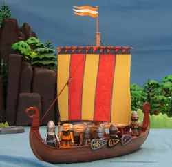 playmobil viking ship viking snake chewing mask