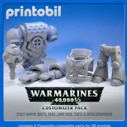 PLAYMOBIL WAR MARINES - PLAYMOBIL COMPATIBLE FIGURE PARTS FOR CUSTOMIZERS
