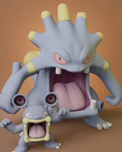 Pokemon - Loudred and Exploud