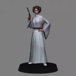 Princess Leia Organa - Starwars LOW POLY 3D PRINT