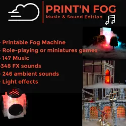PRINT'N FOG - FOG MACHINE WITH SOUND APPLICATION