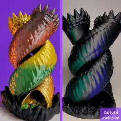 Purple Worm Dice Tower