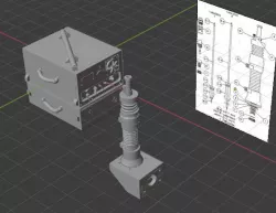 [RC Tank] KIT Transmitter Receiver SCR-610 BC 659 with antennas MP48,MP65 - MP50 - Jeep 1/6,1/16, 1/18 & 1/35