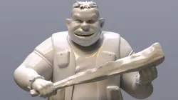 Rocksteady pre-mutation - TMNT series 1987
